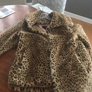 Leopard Aqua coat